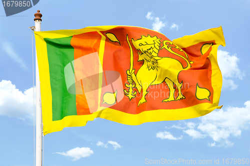 Image of national flag of Sri Lanka