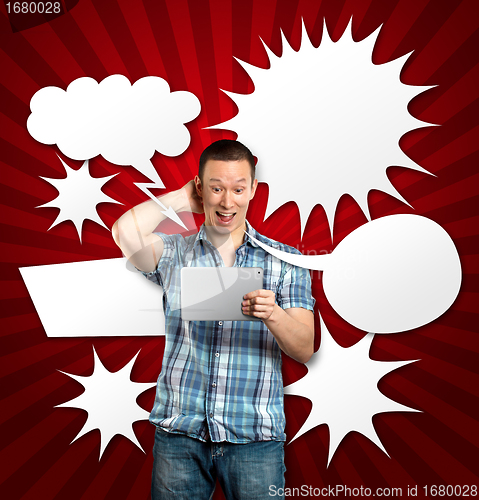 Image of Man With Speech Bubble