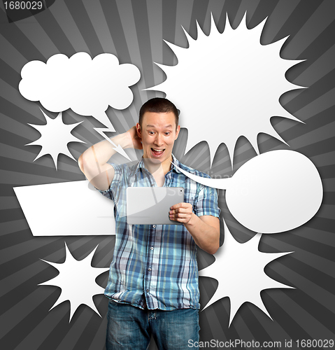 Image of Man With Speech Bubble