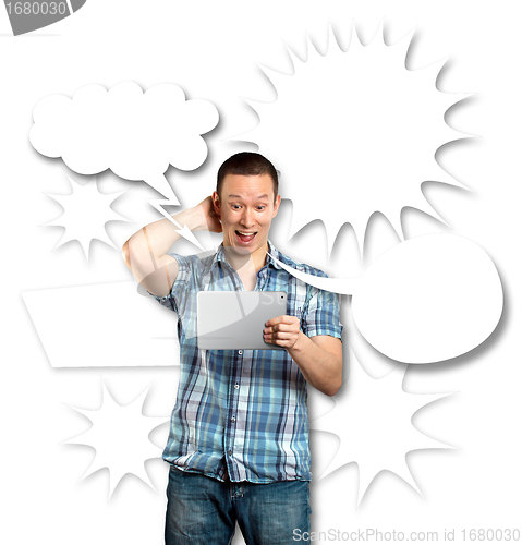 Image of Man With Speech Bubble