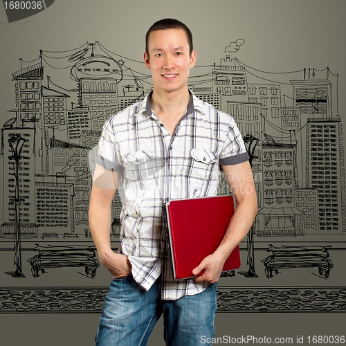Image of Man With Laptop