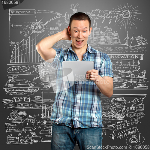 Image of Businessman With I Pad