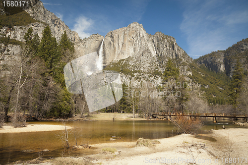 Image of Upper Falls and Merced River at Yosemite