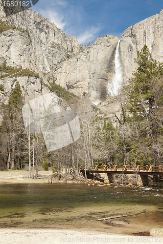 Image of Upper Falls and Merced River at Yosemite