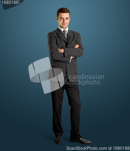 Image of Businessman In Suit Full Length