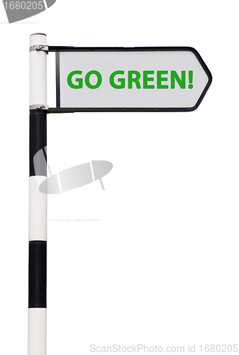 Image of Go green sign