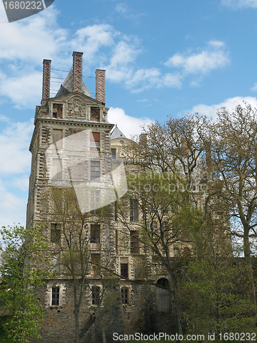 Image of Brissac, tallest castle in France, situated in the Loire valley,