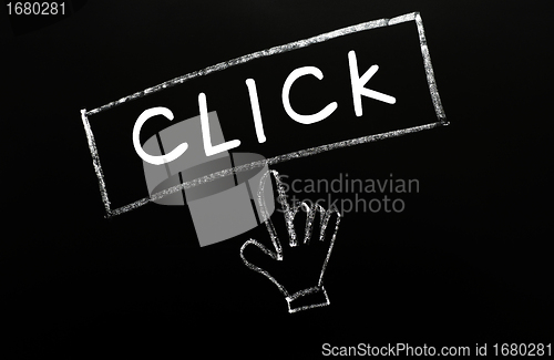 Image of Click - button with a cursor hand