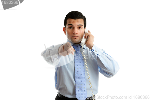 Image of Professional businessman pointing
