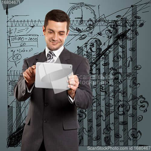 Image of Businessman With I Pad