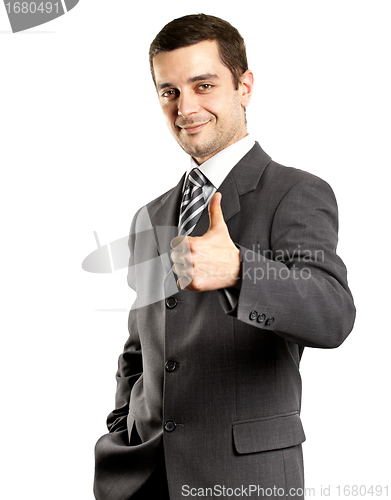 Image of Business Man Shows Well Done