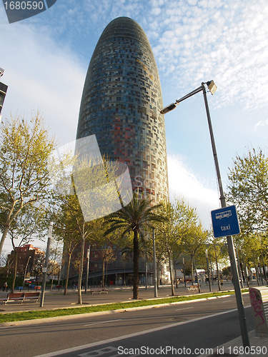 Image of The Agbar Tower, Barcelona, Spain april 2012