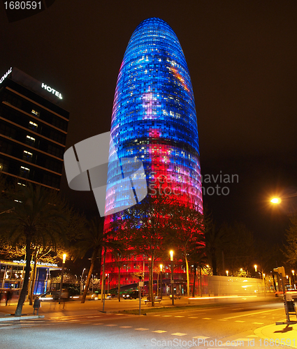 Image of The Agbar Tower, Barcelona, Spain april 2012
