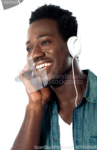 Image of Young man with headphones