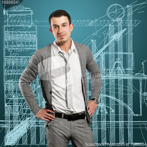 Image of Businessman Looking On Camera