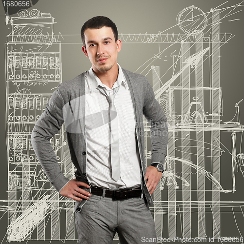 Image of Businessman Looking On Camera