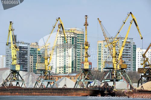 Image of Cranes in the cargo port