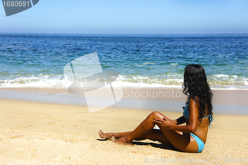 Image of Woman Suntanning