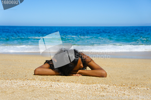 Image of Lying on the beach