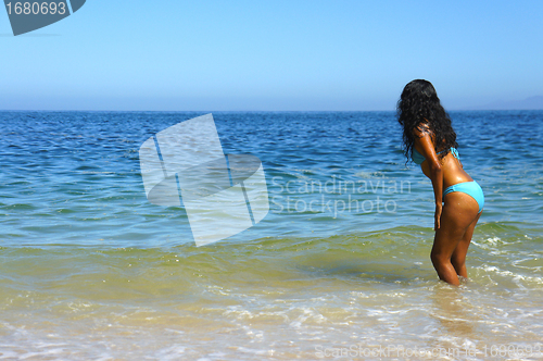 Image of Woman in the water