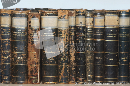 Image of Row of Antique Books