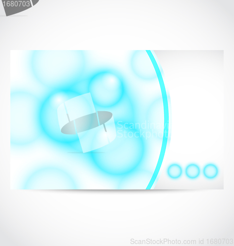 Image of business card with transparent circles