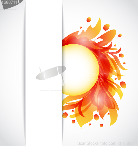 Image of Colorful floral transparent background