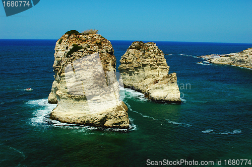 Image of Pigeon Rocks,Beirut Lebanon