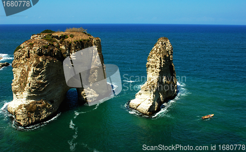 Image of Pigeon Rocks,Beirut Lebanon