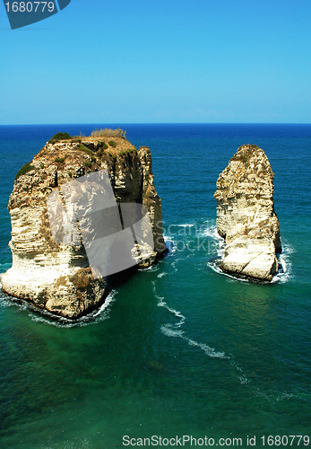 Image of Pigeon Rocks,Beirut Lebanon