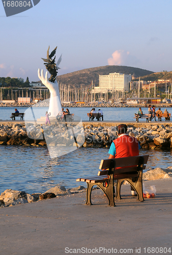 Image of In the Harbor of Kusadasi at Sunset