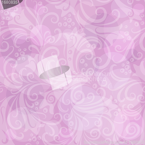 Image of Seamless pink floral pattern