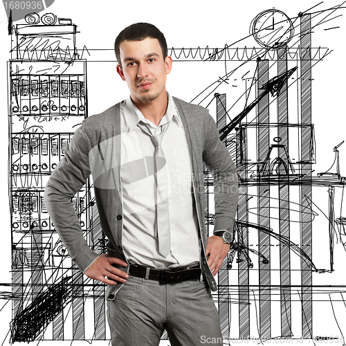 Image of Businessman Looking On Camera
