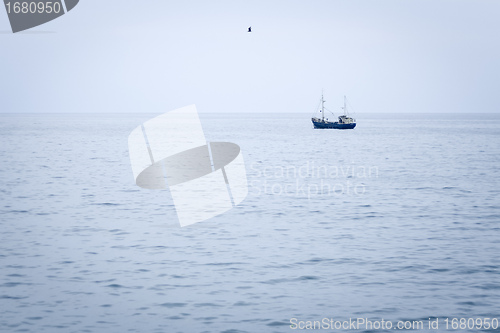 Image of ship in the ocean