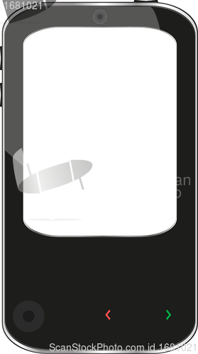 Image of vector smartphone isolated on white