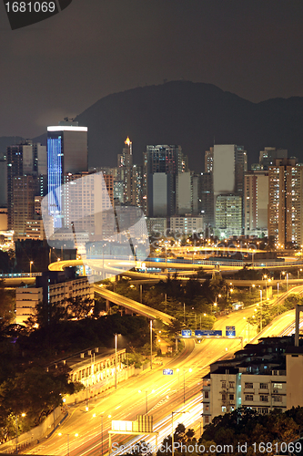 Image of Hong kong at night 