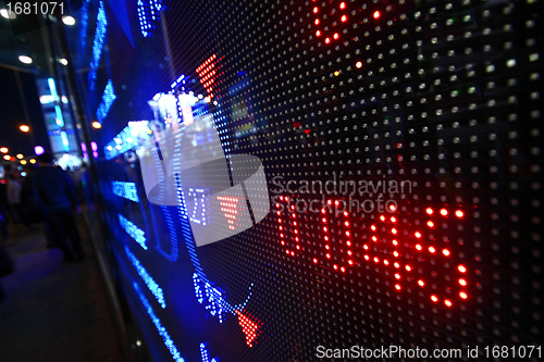 Image of Colored ticker board