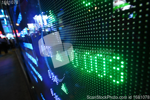 Image of Colored ticker board