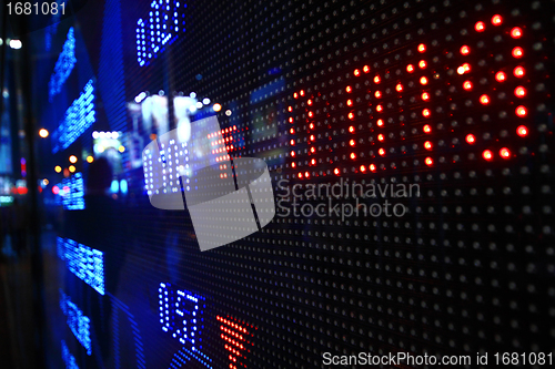 Image of Colored ticker board