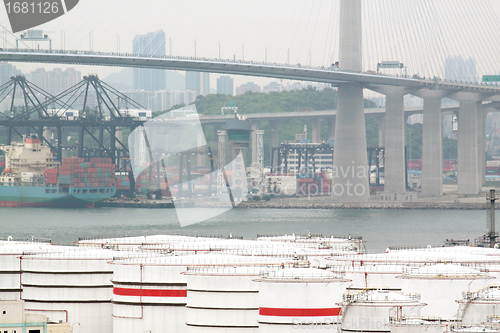 Image of gas container and bridge 