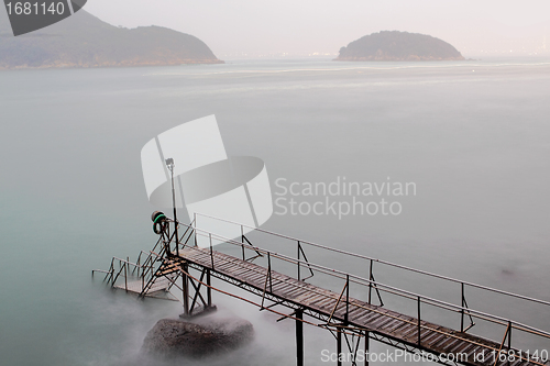 Image of hong kong Swimming Shed in sea
