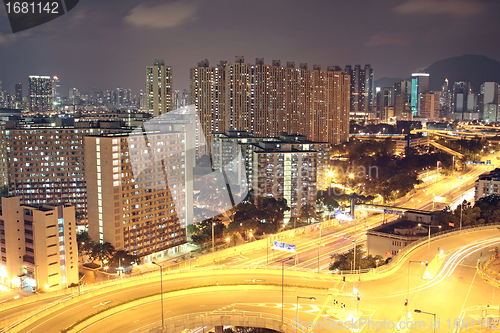 Image of Hong kong at night 