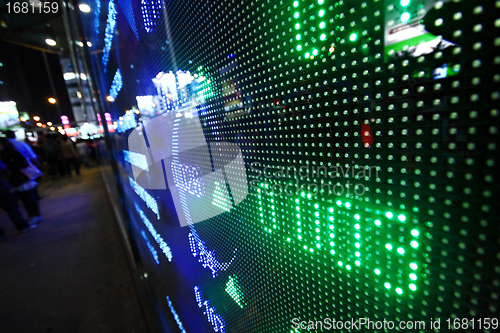 Image of Colored ticker board