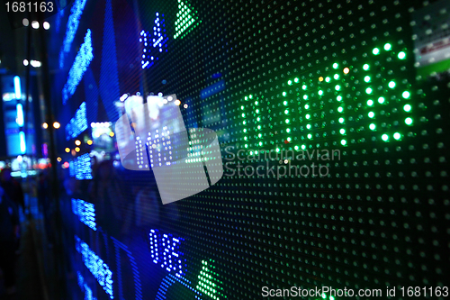 Image of Colored ticker board