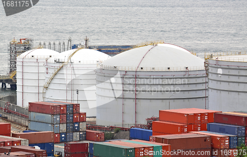 Image of gas container and bridge 