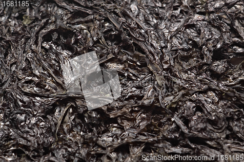 Image of One type of dried seaweed commonly used for salads and soups. 