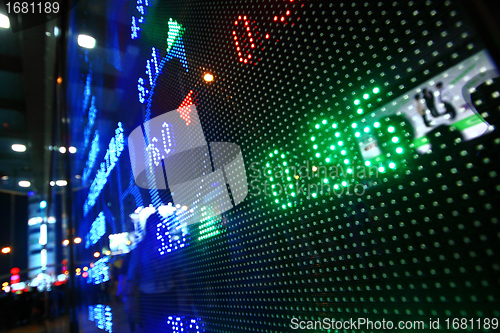 Image of Colored ticker board