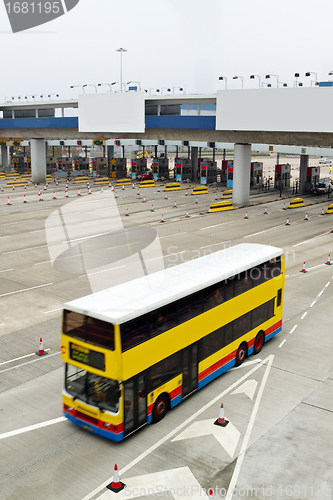 Image of toll station and Billboard