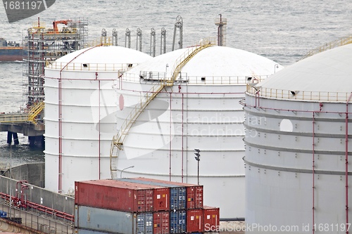 Image of gas container and bridge 