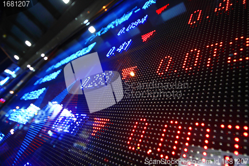 Image of Colored ticker board